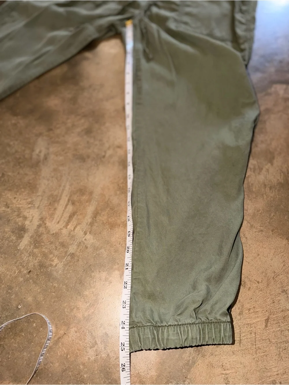 Sanctuary Olive Green Lyocell Jogger Pants Drawstring Utility XL - Picture 9 of 12